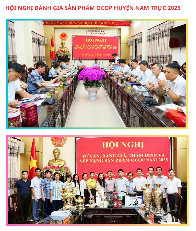 Huyện Nam Trực tích cực, chủ động trong đánh giá, phát triển sản phẩm OCOP năm 2025 2 z6673125053367 6f8af62c21f3d4168c0f97cfcf6b09e8